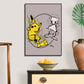Pikachu And Mew Print